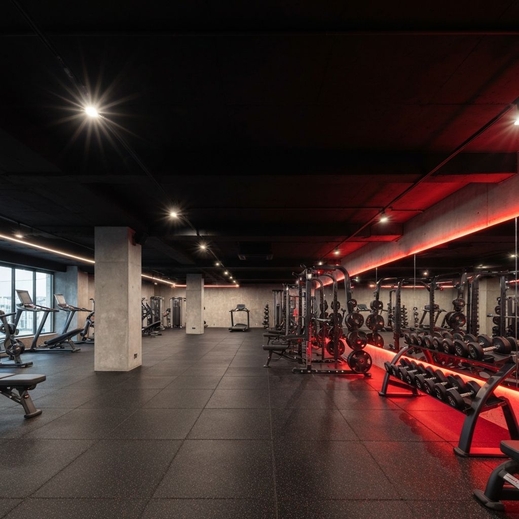 Weight rack with dumbbells