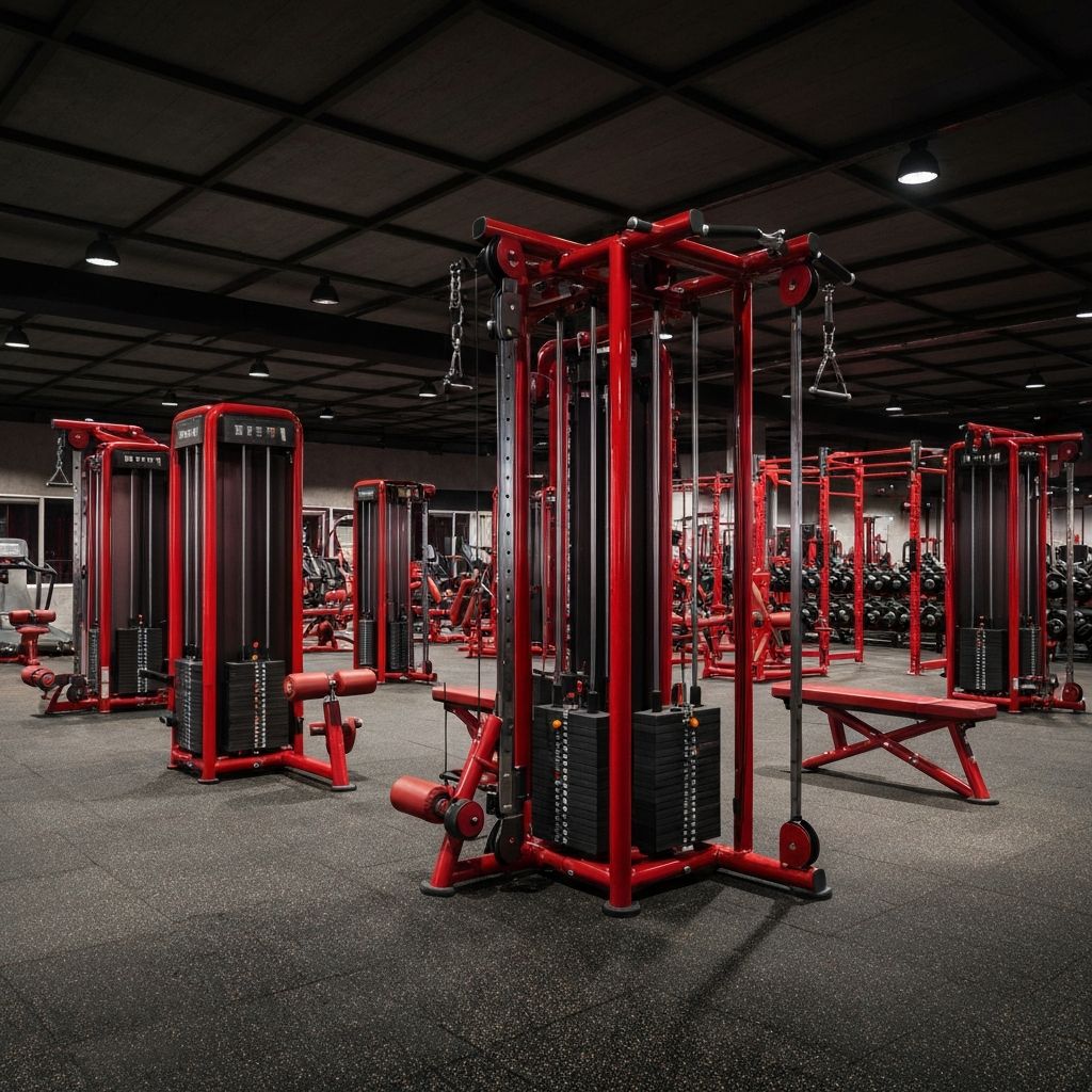 Cable machine exercise area